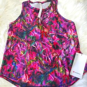 Lululemon high neck run and train tank